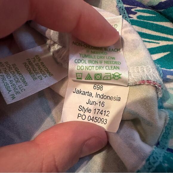 Lilly Pulitzer‎ Sophie Multicolor Light As A Feather UPF+ 50 3/4 Sleeve Dress M - Picture 7 of 14